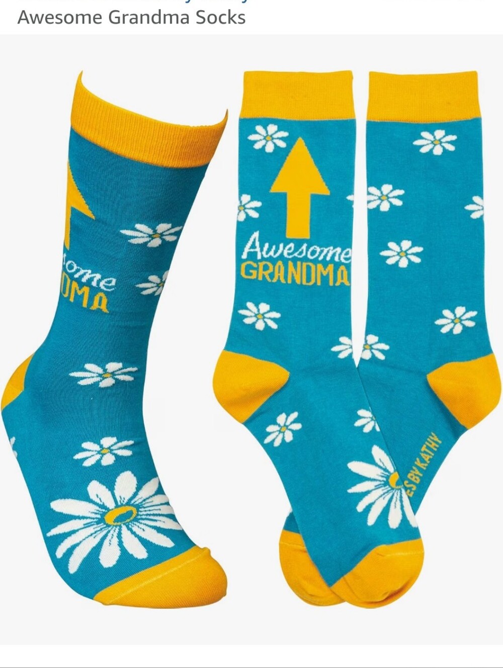NWT Primitives By Kathy LOL 'Awesome Grandma' Socks One Size Fits Most